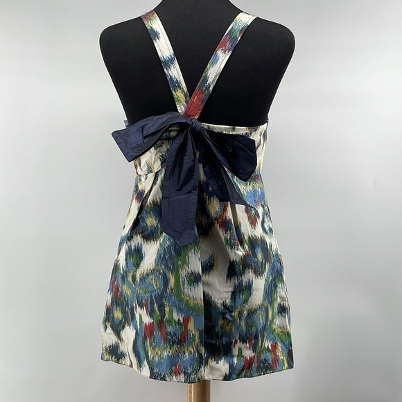 Vera Wang Lavender Label silk blend colorful tank top bow back sz xs - Picture 9 of 10